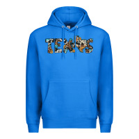 True Royal texas sunflower cowhide leopard texas map Premium Hoodie - Artiststas