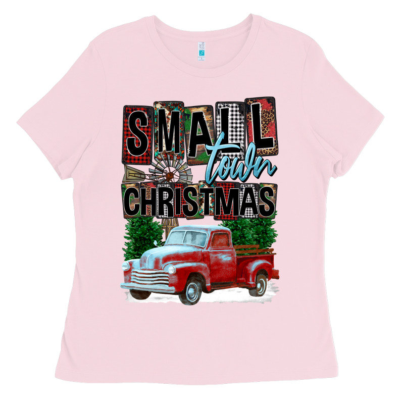 Small Town Christmas Ladies Tee by FaDigitalArtStudio | Teevron