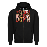 Black three up three down baseball Zipper Hoodie - Jasminsmagicworld
