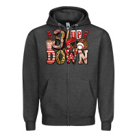 Charcoal Heather three up three down baseball Zipper Hoodie - Jasminsmagicworld