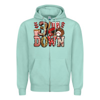 Seafoam three up three down baseball Zipper Hoodie - Jasminsmagicworld