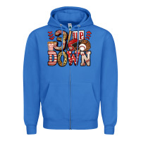 True Royal three up three down baseball Zipper Hoodie - Jasminsmagicworld