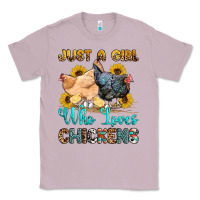 Lilac just a girl who loves chickens Classic Tee - OliviaCreatesArt