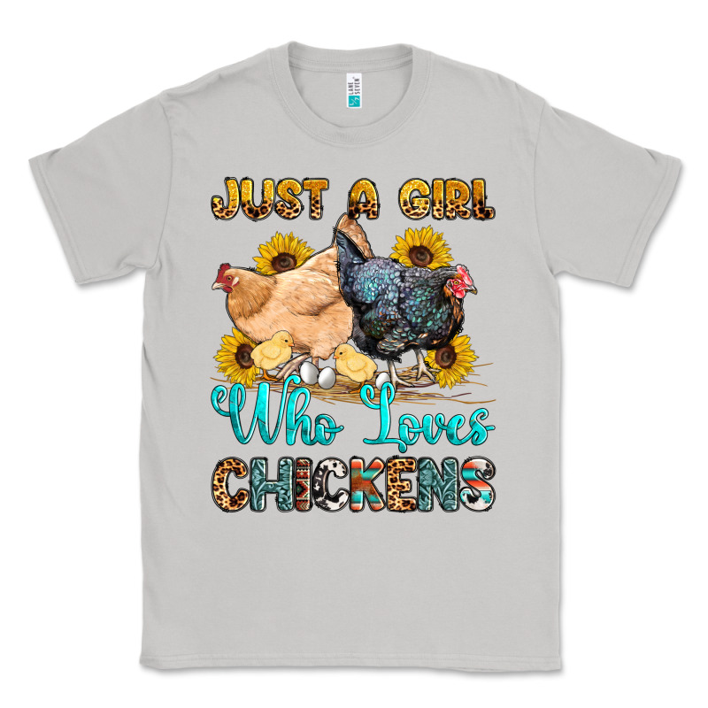 Just A Girl Who Loves Chickens Classic Tee by OliviaCreatesArt | Teevron