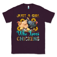Plum just a girl who loves chickens Classic Tee - OliviaCreatesArt