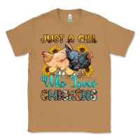 Toasted Coconut just a girl who loves chickens Classic Tee - OliviaCreatesArt