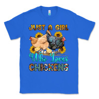 True Royal just a girl who loves chickens Classic Tee - OliviaCreatesArt