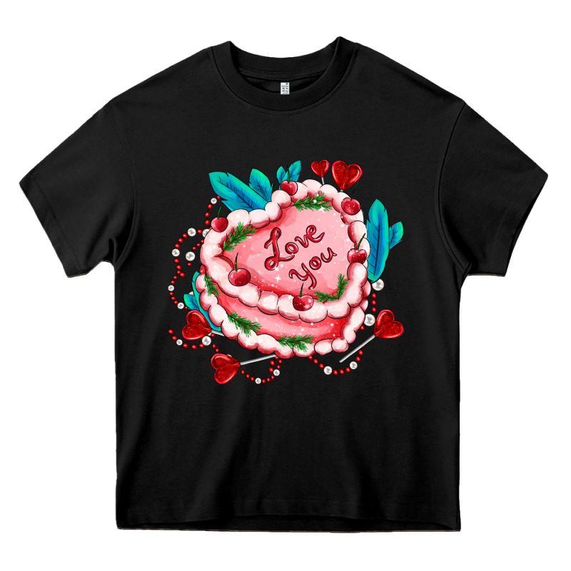 Valentines Day Cakes Olivia Creates Design Heavy Core Tee by OliviaCreatesArt | Teevron