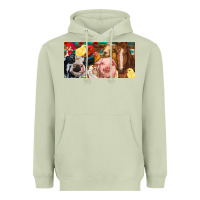 Matcha Farm animals with aztec Heavyweight Hoodie - RanaPortraitStore