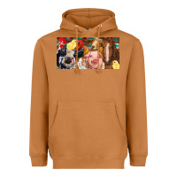 Meerkat Farm animals with aztec Heavyweight Hoodie - RanaPortraitStore