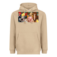 Mushroom Farm animals with aztec Heavyweight Hoodie - RanaPortraitStore
