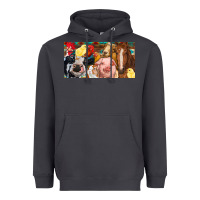 Smoke Farm animals with aztec Heavyweight Hoodie - RanaPortraitStore