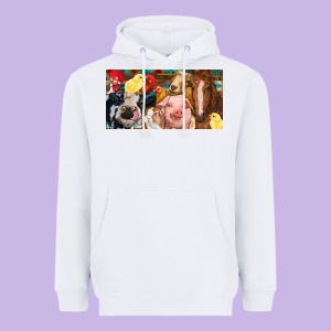 Farm Animals With Aztec Heavyweight Hoodie Designed By Ranaportraitstore