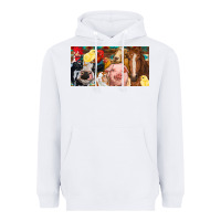 White Farm animals with aztec Heavyweight Hoodie - RanaPortraitStore