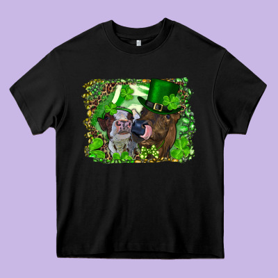 St. Patrick's Day Heifers Heavy Core Tee Designed By Ranaportraitstore