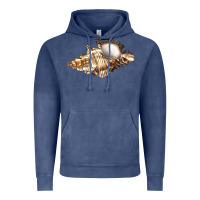 Vintage Denim murex snail Vintage Hoodie - LillyAllenDesigns