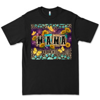 Black Mama with sunflowers Premium Tee - FaDigitalArtStudio