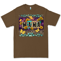 Cacao Mama with sunflowers Premium Tee - FaDigitalArtStudio