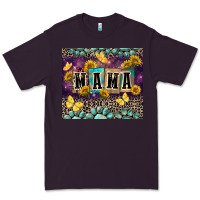 Plum Mama with sunflowers Premium Tee - FaDigitalArtStudio