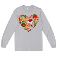 Moon Dust love Christmas  heart Long Sleeve Tee - CowhideDigitalArt