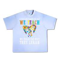 Grape Ice Autism Awareness Teacher Urban Heavy Tee - CowhideDigitalArt