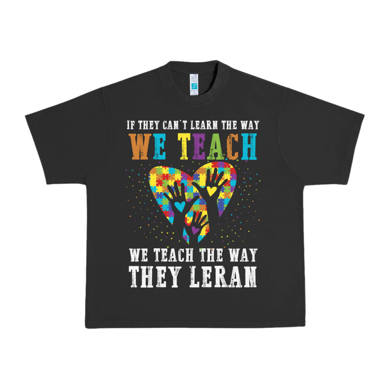 Autism Awareness Teacher Urban Heavy Tee by CowhideDigitalArt | Teevron