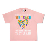 Salmon Autism Awareness Teacher Urban Heavy Tee - CowhideDigitalArt