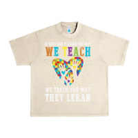 Sandshell Autism Awareness Teacher Urban Heavy Tee - CowhideDigitalArt