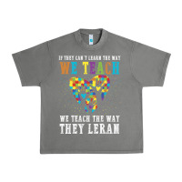 Tornado Autism Awareness Teacher Urban Heavy Tee - CowhideDigitalArt