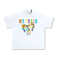 White Autism Awareness Teacher Urban Heavy Tee - CowhideDigitalArt