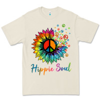 Bone daisy peace sign hippie soul retro hippie flower lovers t shirt Premium Tee - baoMotion