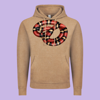 Milk Snake Vintage Hoodie Designed By Lillyallendesigns
