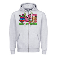 Heather Grey But first cafecito y chismecito Zipper Hoodie - RanaPortraitStore