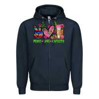 Navy But first cafecito y chismecito Zipper Hoodie - RanaPortraitStore