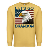 Antique Gold american bald eagle let's go brandon Premium Sweatshirt - Jasminsmagicworld