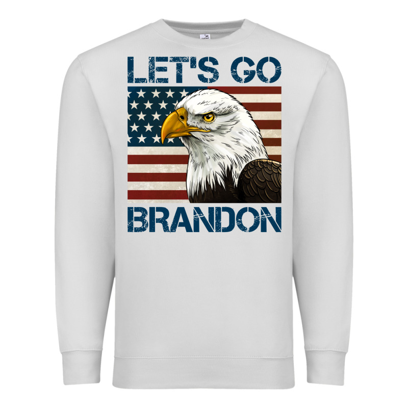American Bald Eagle Let's Go Brandon Premium Sweatshirt by Jasminsmagicworld | Teevron