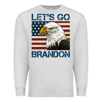 Dove Grey american bald eagle let's go brandon Premium Sweatshirt - Jasminsmagicworld