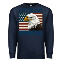 Navy american bald eagle let's go brandon Premium Sweatshirt - Jasminsmagicworld