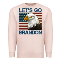 Pale Pink american bald eagle let's go brandon Premium Sweatshirt - Jasminsmagicworld