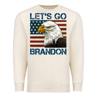 Sandshell american bald eagle let's go brandon Premium Sweatshirt - Jasminsmagicworld