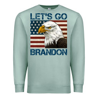 Seafoam american bald eagle let's go brandon Premium Sweatshirt - Jasminsmagicworld