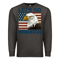 Smoke american bald eagle let's go brandon Premium Sweatshirt - Jasminsmagicworld