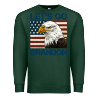 Sports Green american bald eagle let's go brandon Premium Sweatshirt - Jasminsmagicworld