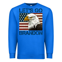 True Royal american bald eagle let's go brandon Premium Sweatshirt - Jasminsmagicworld