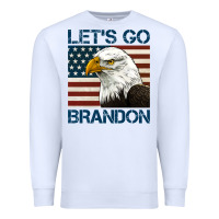 White american bald eagle let's go brandon Premium Sweatshirt - Jasminsmagicworld