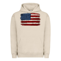 Pigment French Oak Distressed American Flag Urban Hoodie - Jasminsmagicworld