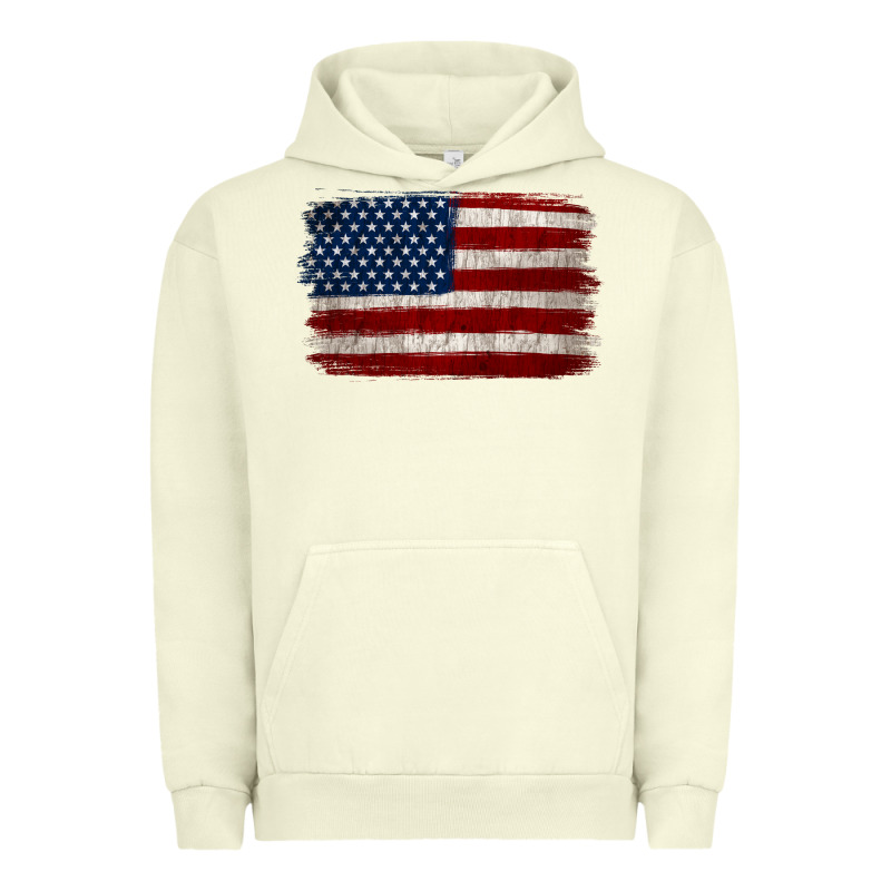 Distressed American Flag Urban Hoodie by Jasminsmagicworld | Teevron