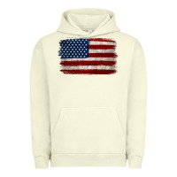 Pigment Pistachio Distressed American Flag Urban Hoodie - Jasminsmagicworld
