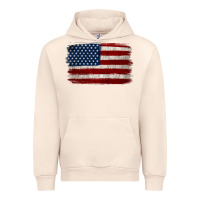 Sandshell Distressed American Flag Urban Hoodie - Jasminsmagicworld