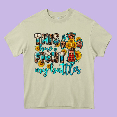 This Is How I Fight My Battles Heavy Core Tee Designed By Oliviacreatesart